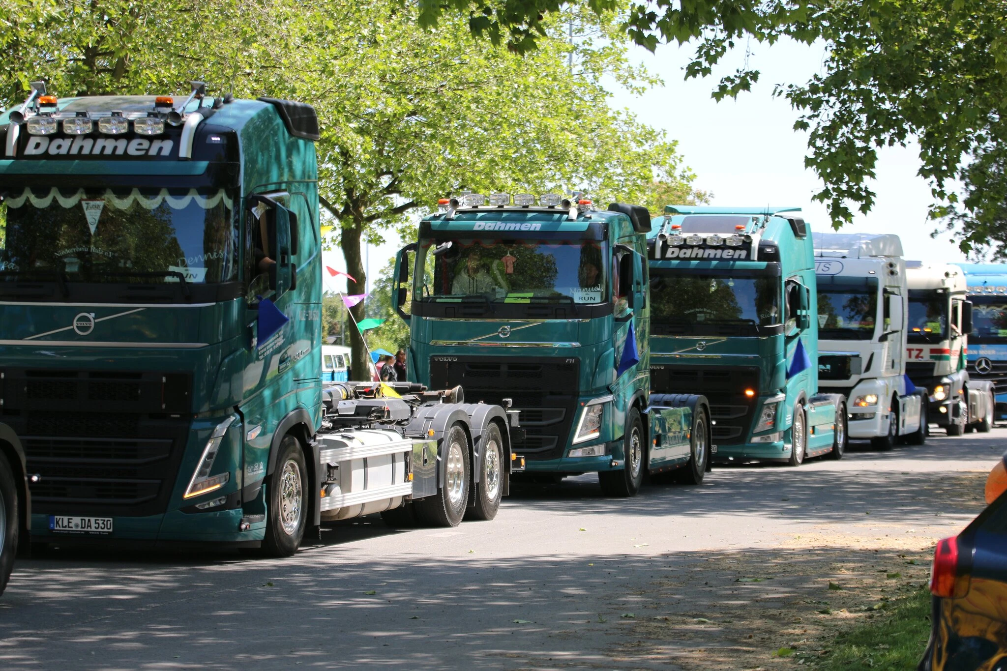 LKW auf dem Eventgelände, powered by LKW-Freunde Niederrhein